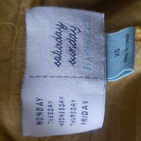 Anthro Saturday Sunday Ribbed CloudFleece Waterfall Cardigan SzS - Picture 2 of 6